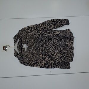 Kids Knit Sweater | Black & Cream | Size 4/5